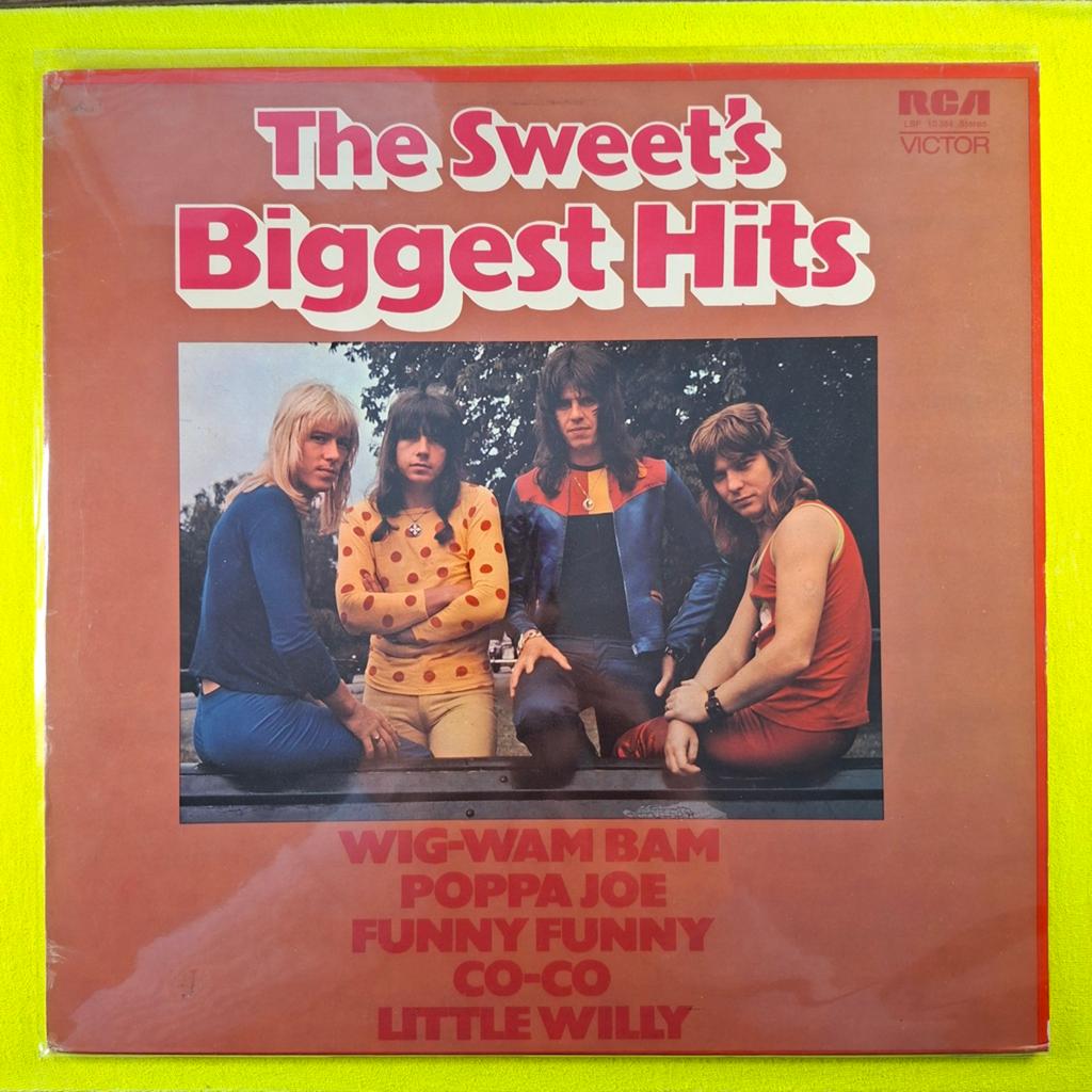 The Sweet Biggest Hits lp, Cd's en Dvd's, Gebruikt, Ophalen of Verzenden, 1970 - 1979, Inclusief binnenhoes