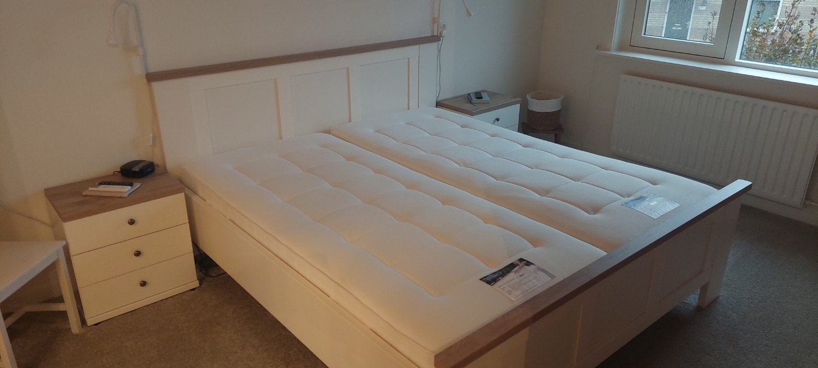 2 nieuwe stevige Pullman matrassen 90 x 200, Ophalen, Nieuw, Eenpersoons, Stevig