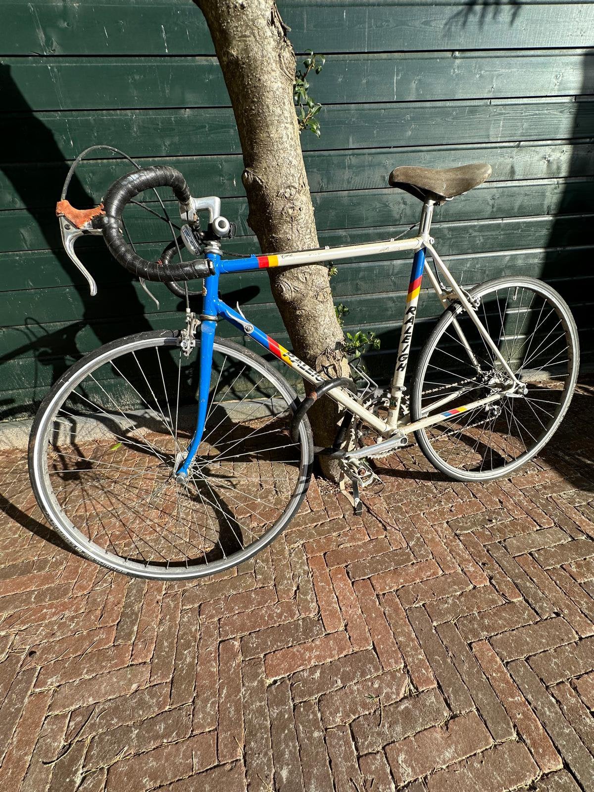 Racefiets Raleigh met hangslot, Gebruikt, Ophalen, Overige merken, 10 tot 15 versnellingen