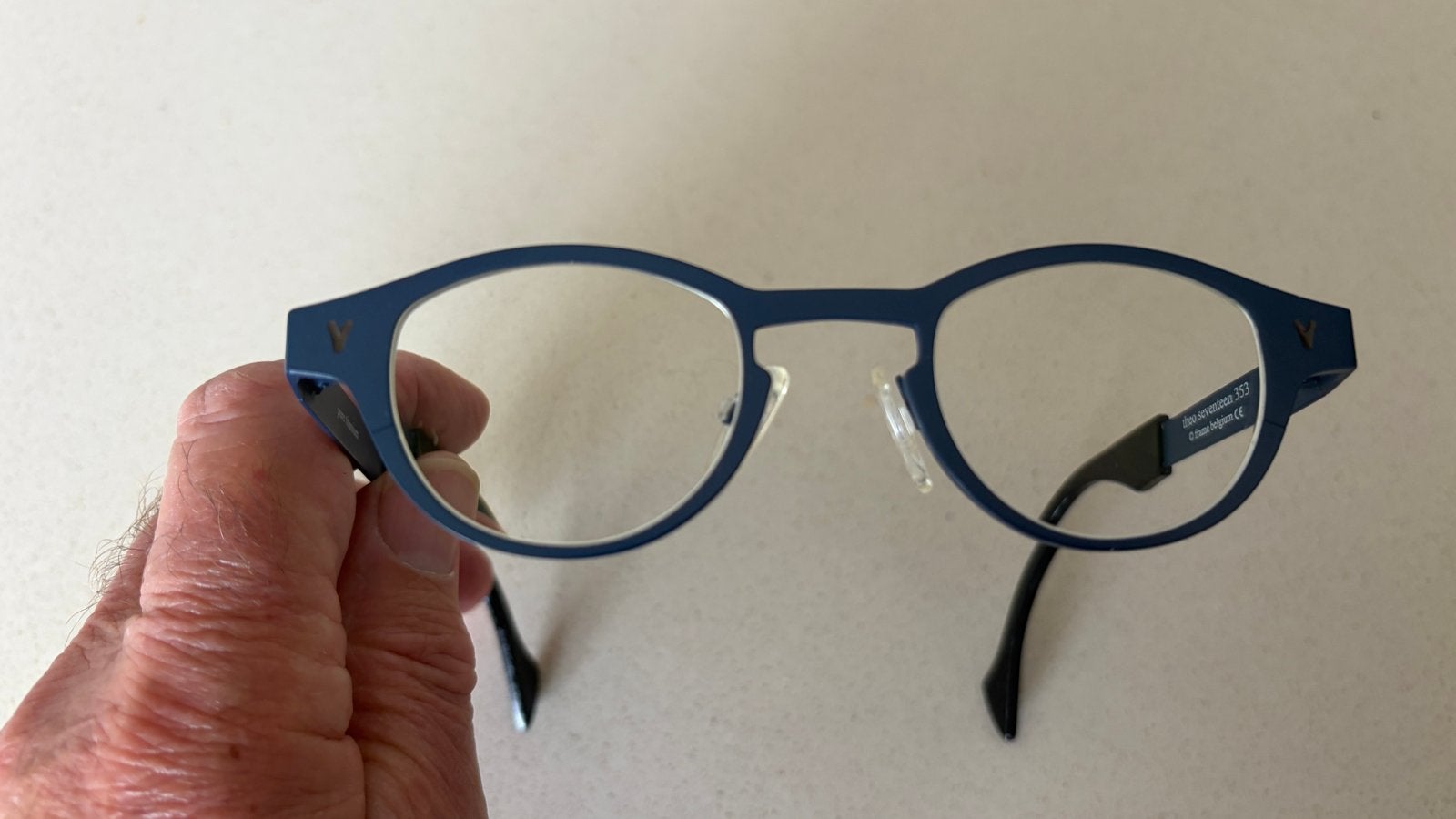 Theo brilmontuur Seventeen 353 - Pure Titanium, Overige merken, Blauw, Ophalen of Verzenden, Zo goed als nieuw