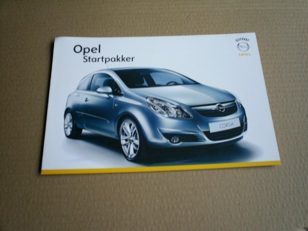 Opel Startpakker Corsa 2009 4 pag. Deens, Verzenden, Zo goed als nieuw, Opel