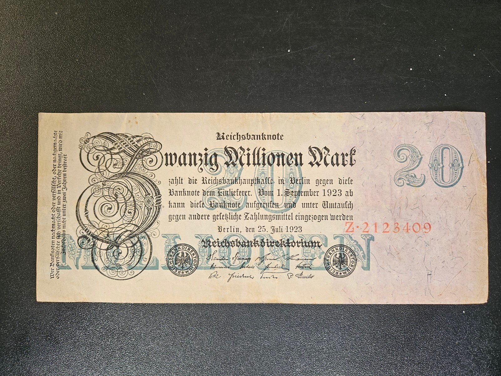 Duitsland pick 97a 1923, Postzegels en Munten, Bankbiljetten | Europa | Niet-Eurobiljetten, Ophalen of Verzenden, Duitsland, Los biljet