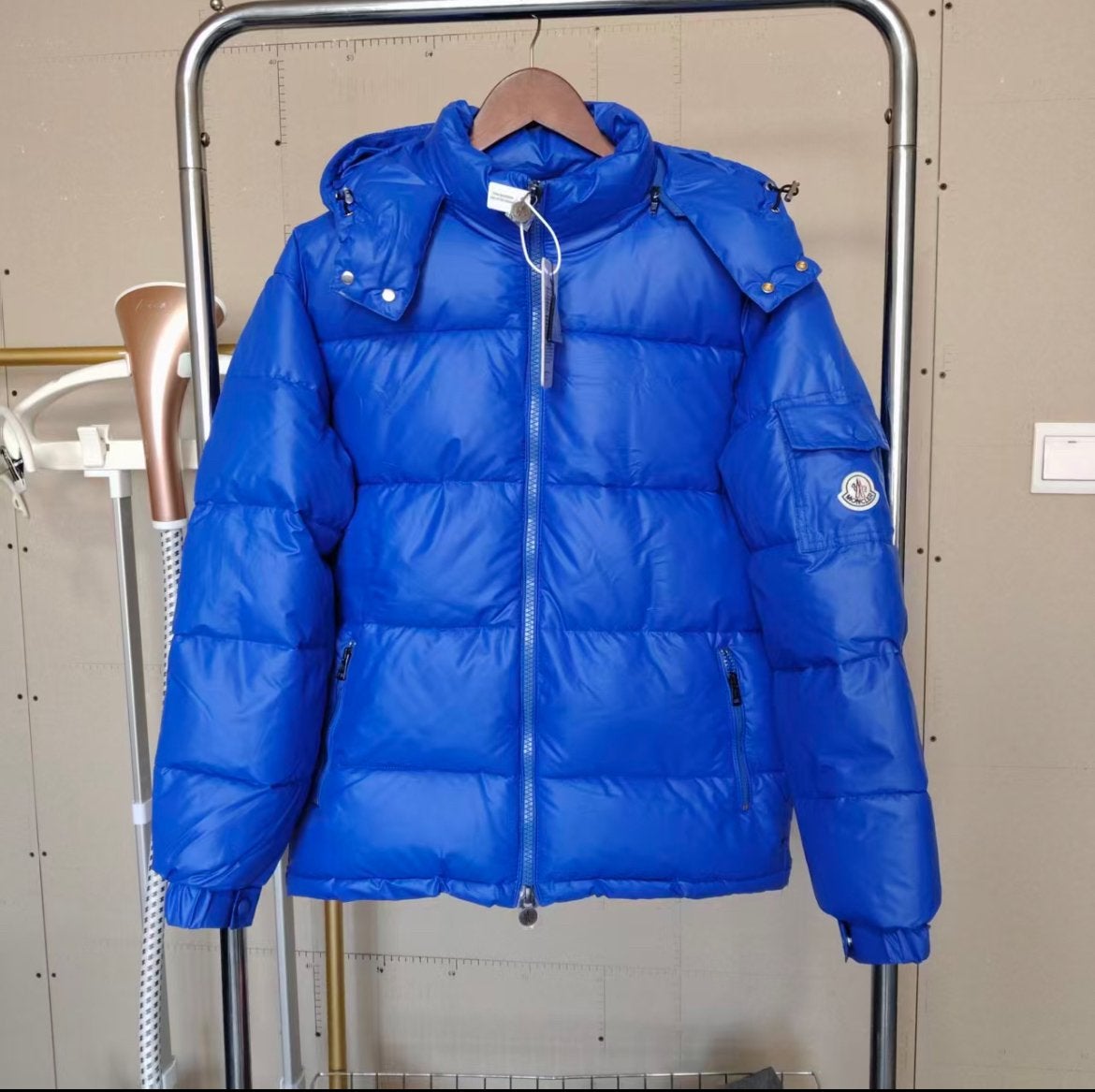 Supermooie moncler maya winterjas maat L nieuw kobaltblauw, Kleding | Heren, Jassen | Winter, Ophalen of Verzenden, Zo goed als nieuw