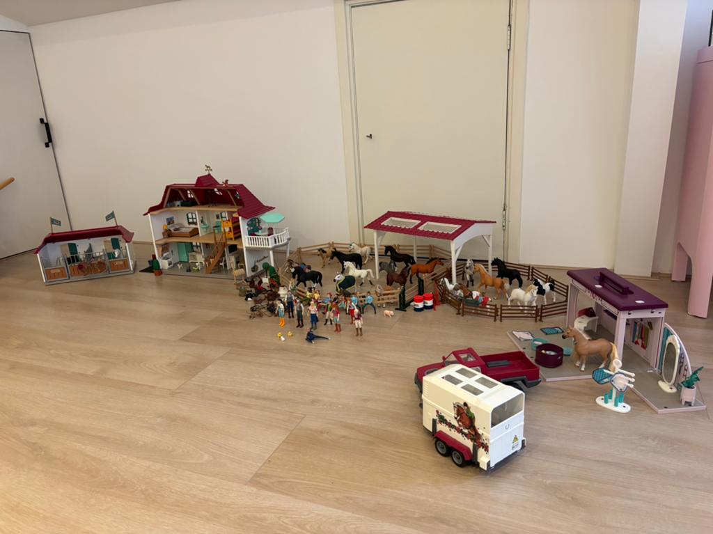 Schleich huis, manege, trailer, auto en winkel, Kinderen en Baby's, Speelgoed | Poppenhuizen, Ophalen of Verzenden, Zo goed als nieuw