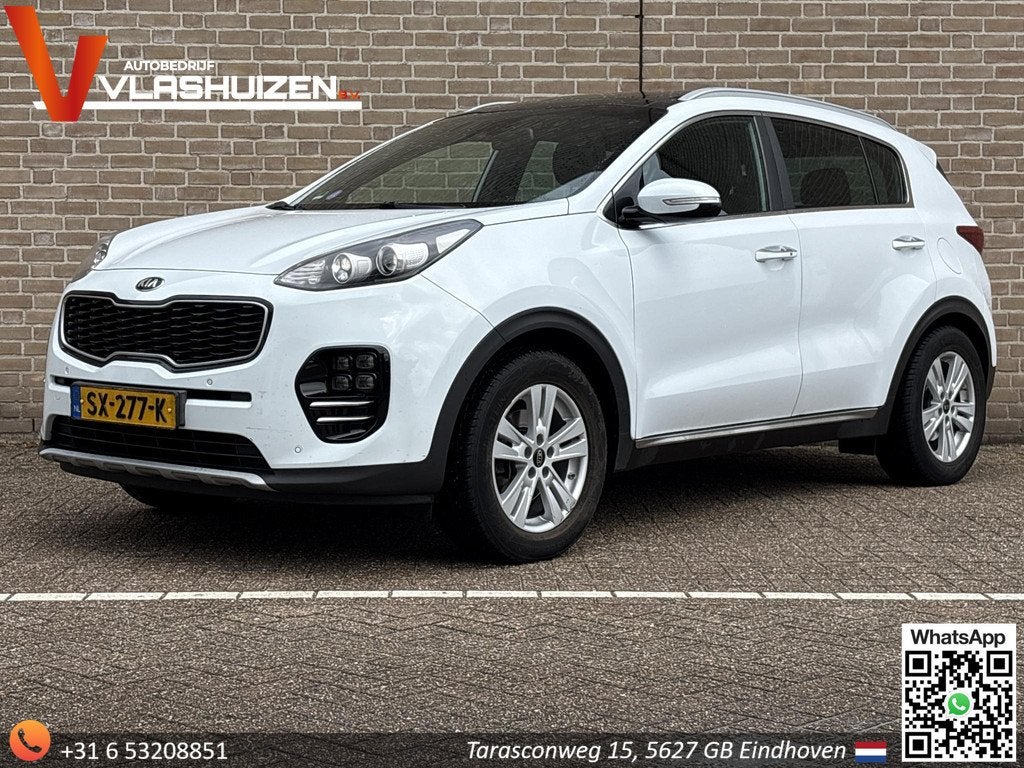 Kia Sportage 1.6 T-GDI 4WD GT-Line Automaat | € 9.900,- NE, Auto's, Gebruikt, Wit, Vierwielaandrijving, 1600 kg