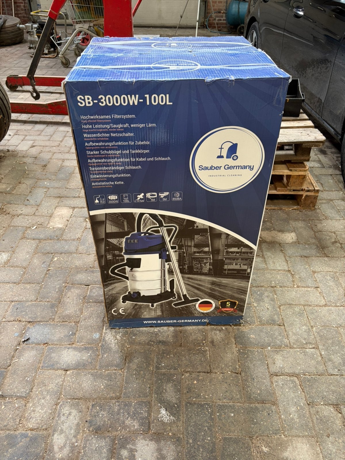 Sauber stofzuiger, Ophalen, Nieuw, 2000 watt of meer, Industriële stofzuiger