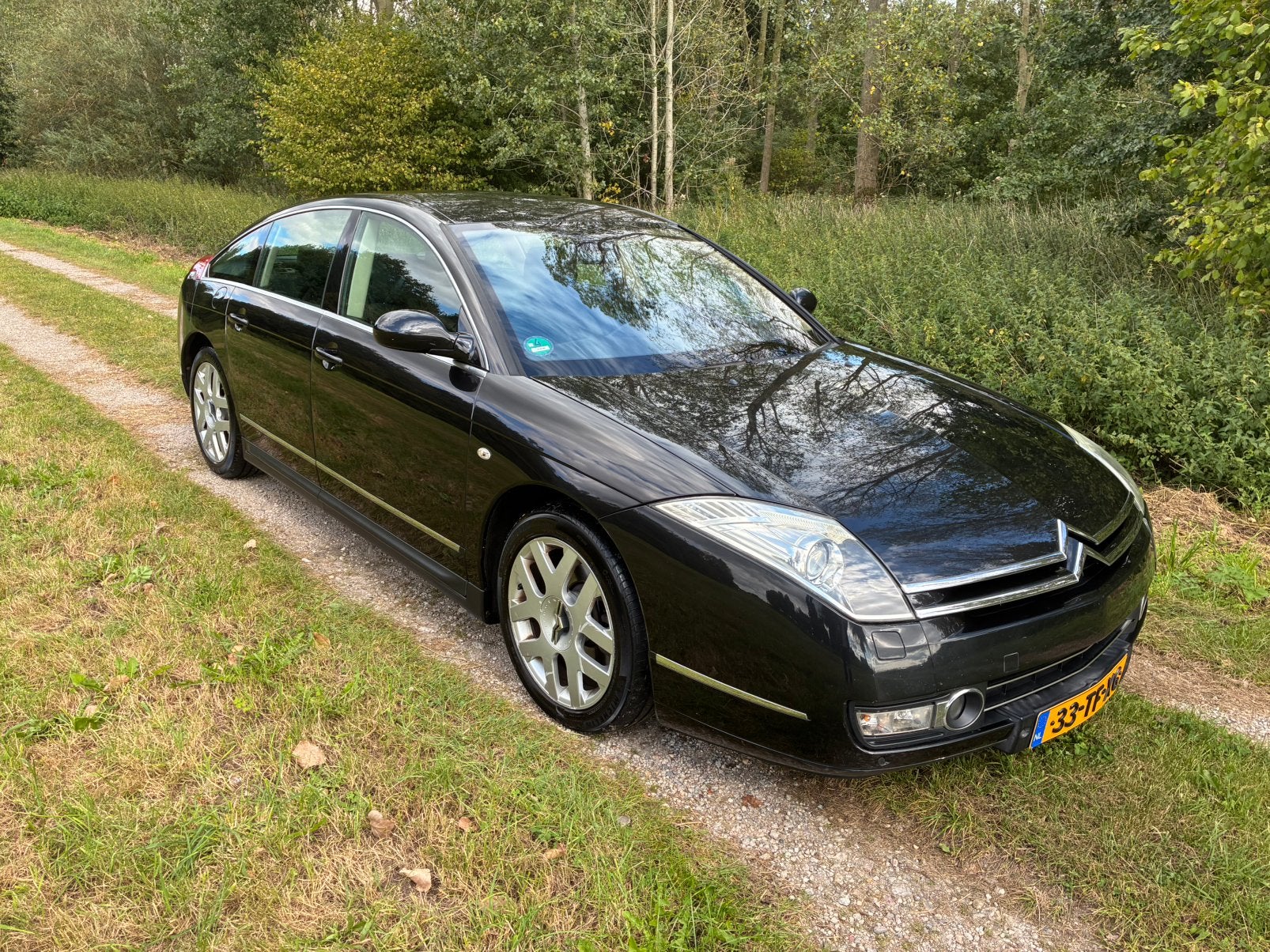 Citroën C6 2.7 Hdif V6 AUT 2006 Zwart, Dealer onderhouden, Zwart, C6, Zwart