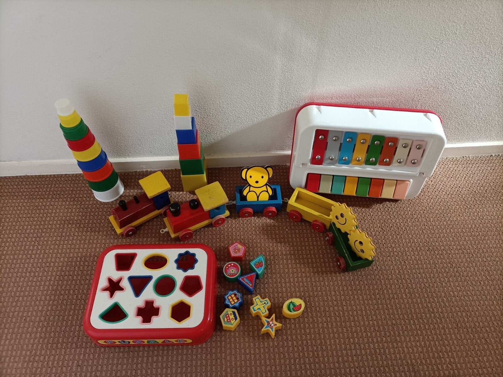 Retro Vintage baby speelgoed, Ophalen