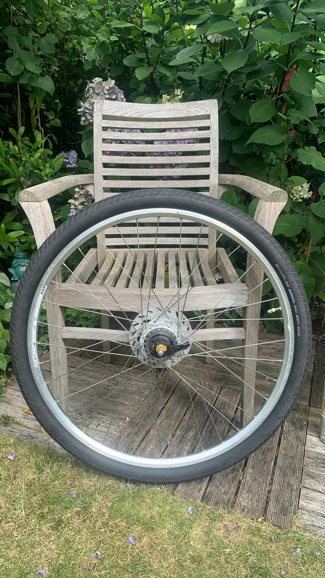 Set Alu velgen 28 inch met Nexus 7 speed + rollerbrakes, Ophalen, Zo goed als nieuw, Wiel, Aluminium
