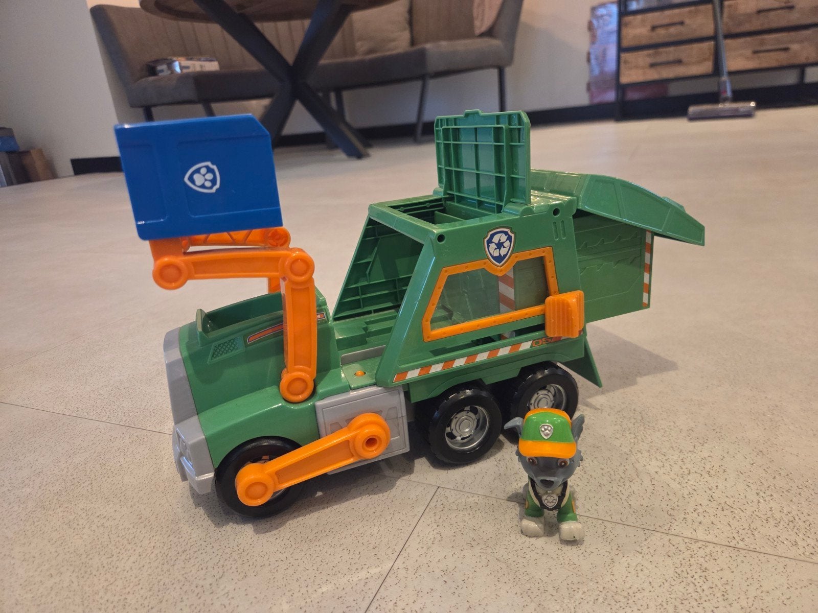 Paw Patrol Rocky Voertuig met Bewegende Elementen, Ophalen, Gebruikt