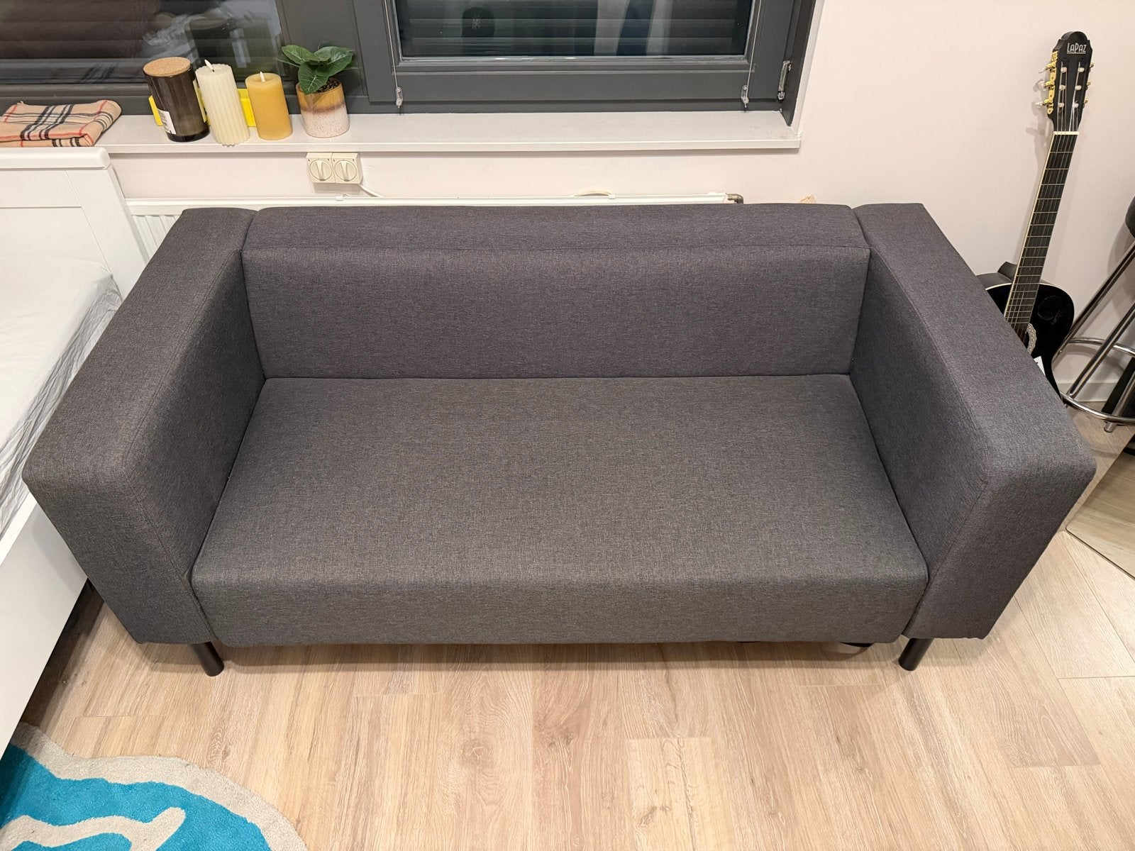 Bank Jysk Karise, 2,5 zit, antraciet ZGAN, Ophalen, 150 tot 200 cm, Tweepersoons, 75 tot 100 cm