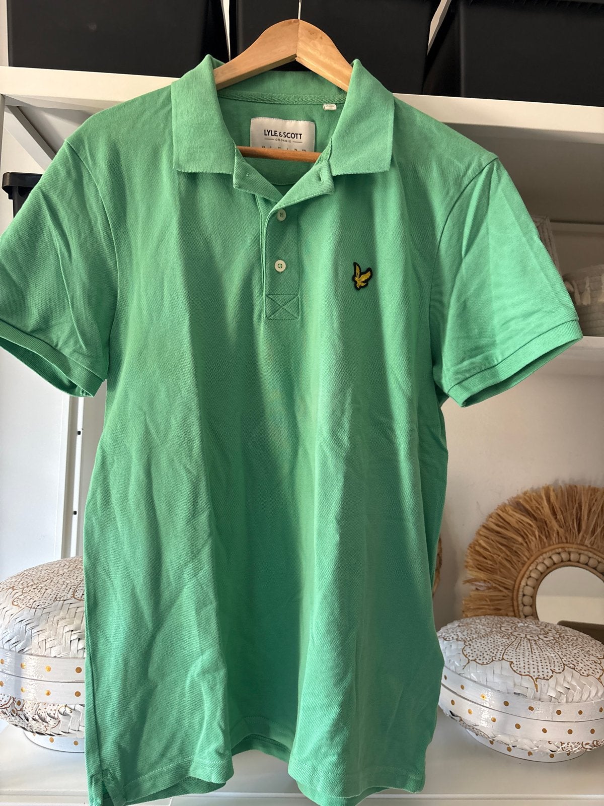 Lyle & Scott Polo Shirt - Maat M, Ophalen of Verzenden, Gedragen, Maat 48/50 (M), Groen