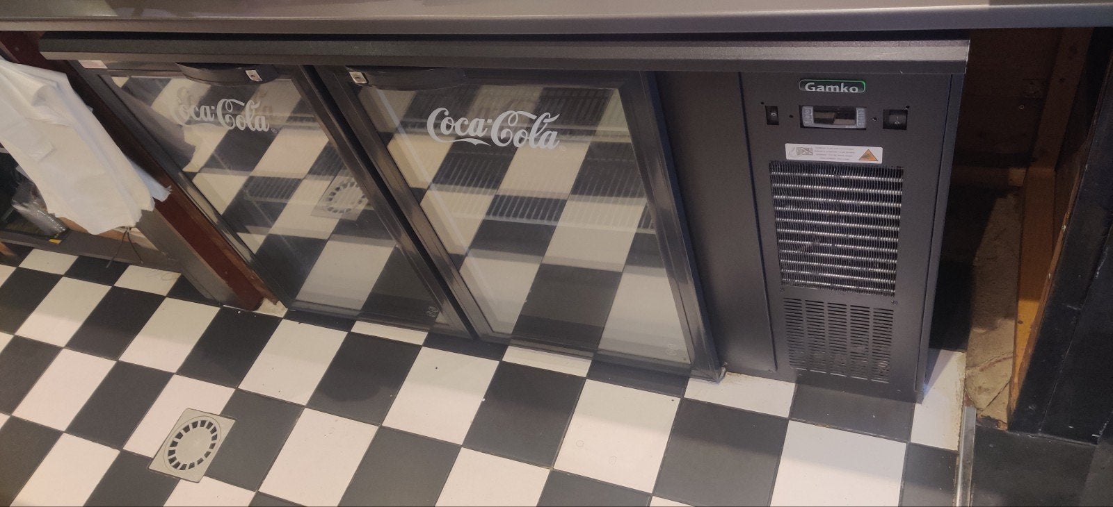 Gamko Coca-Cola Koelkast met Glazen Deuren, Ophalen of Verzenden, Gebruikt