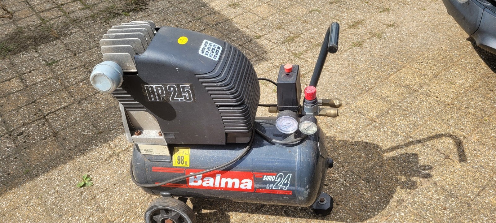 Balma Sirio 24 Compressor - Zo goed als nieuw, Doe-het-zelf en Verbouw, Ophalen