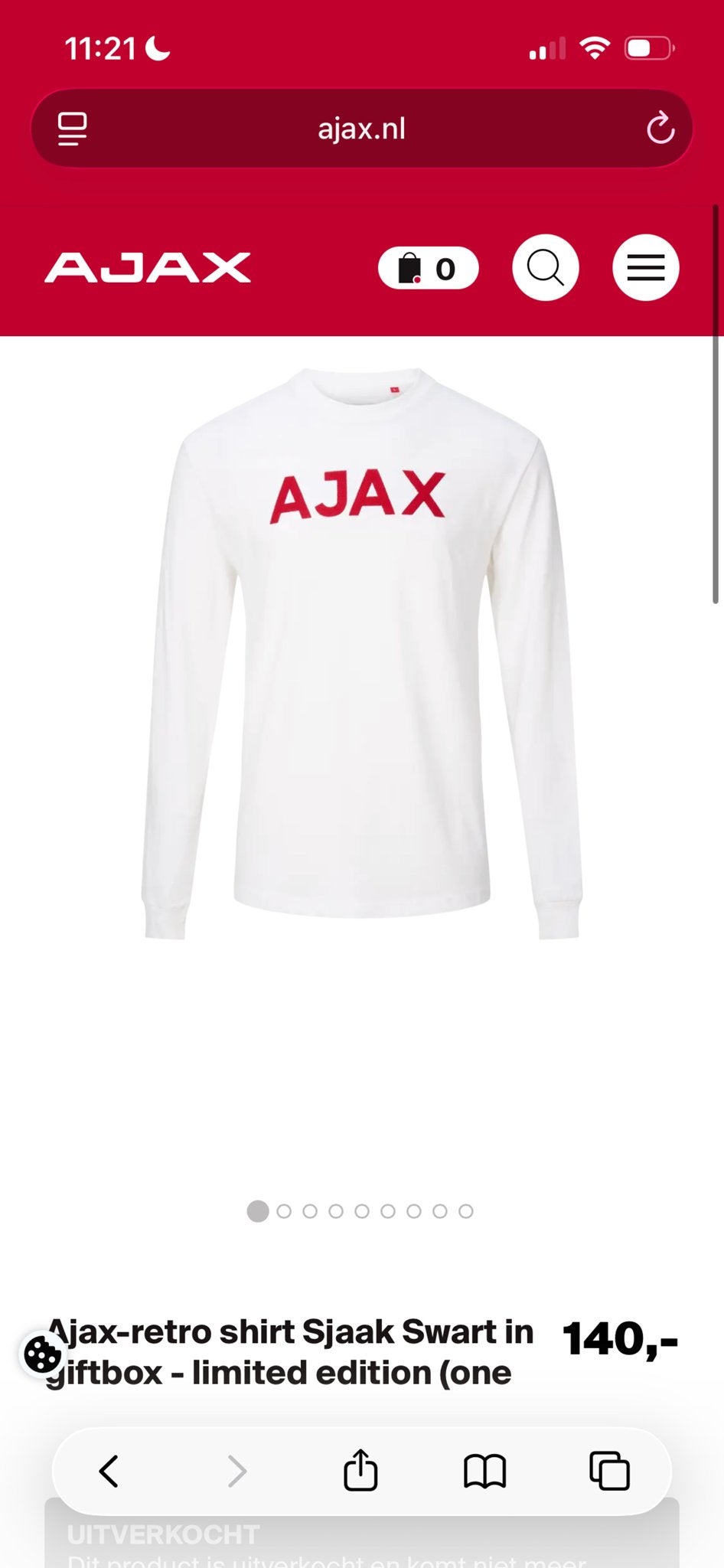 Ajax retro shirt Sjaak Swart in giftbox - limited edition, Ophalen of Verzenden, Nieuw, Ajax, Shirt