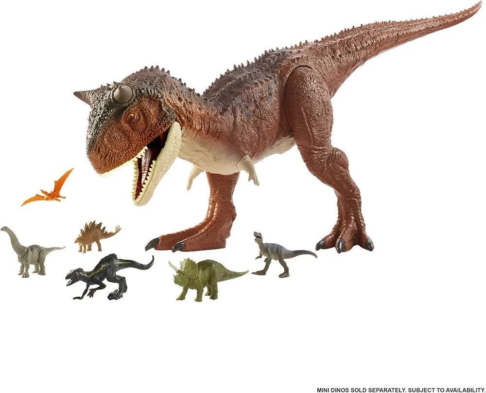 carnotaurus colossal jurassic world, Ophalen, Zo goed als nieuw, Paard, Beeldje of Figuurtje