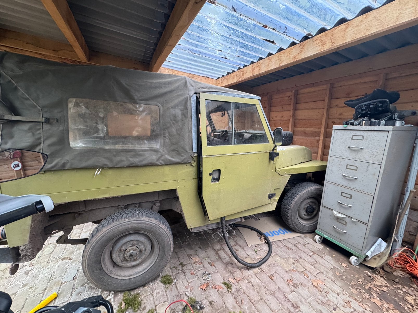 Landrover lightweight 88, Auto's, Land Rover, 2300 cc, Bedrijf, Vierwielaandrijving, Groen