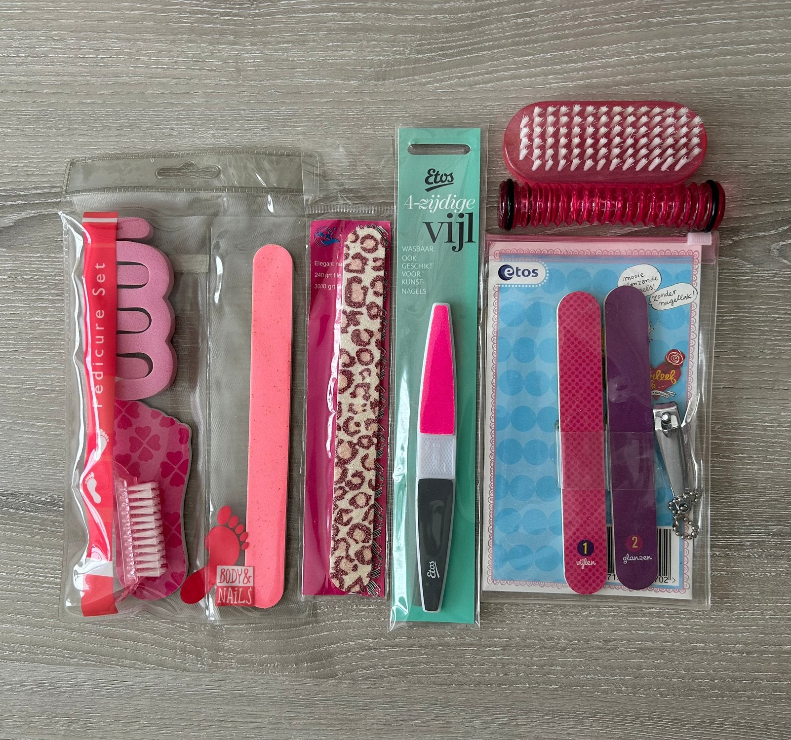 NIEUW roze manicure/pedicure setje, Nieuw, Ophalen of Verzenden, Toebehoren, Handen en Nagels
