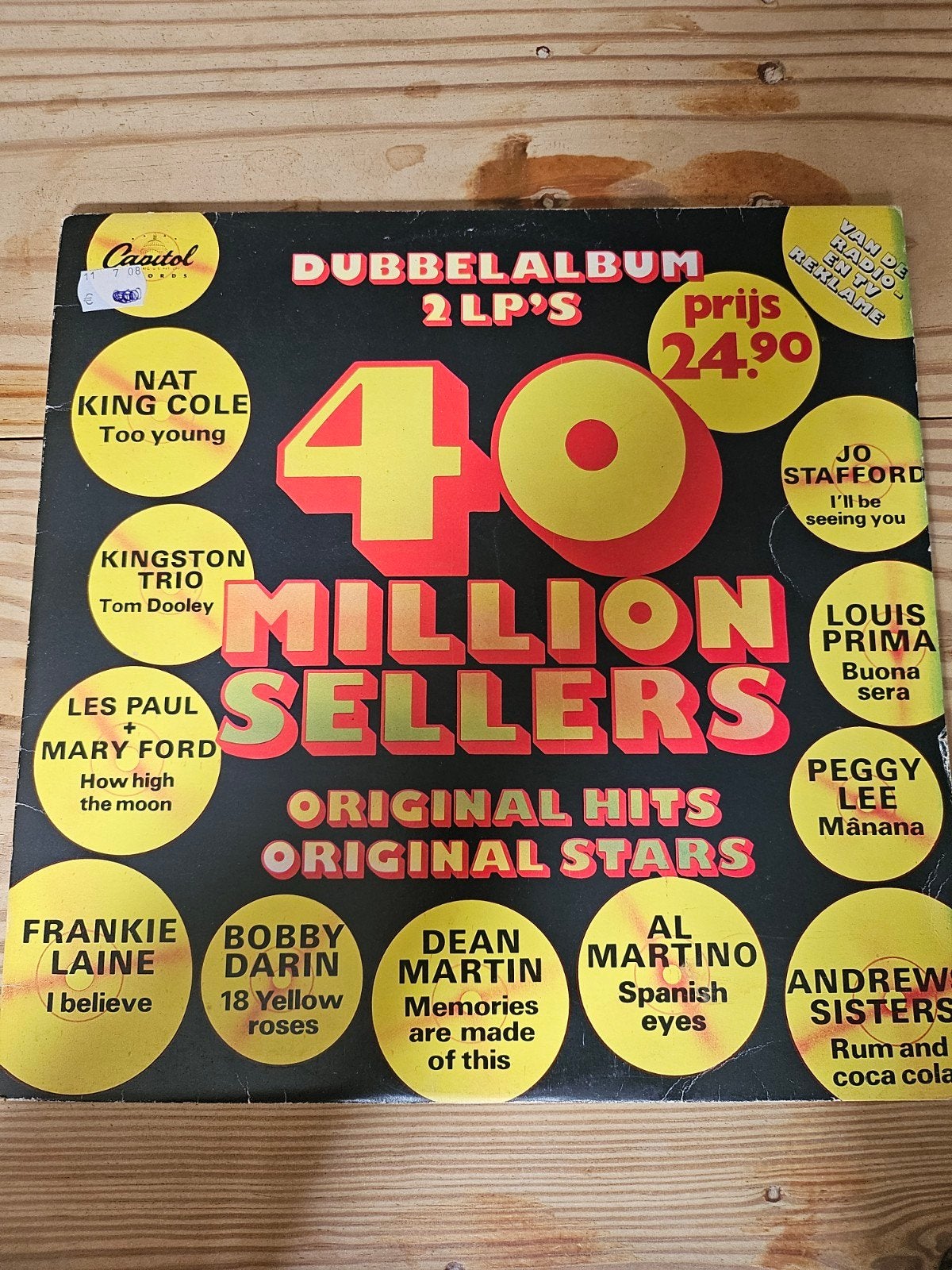 40 Million Sellers - Dubbelalbum 2 LP's uit de jaren, Gebruikt, Pop, Complilatie, Ophalen of Verzenden