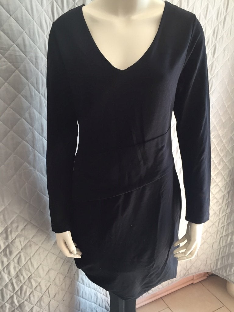 Juffrouw Jansen zwarte jurk XL (2B22), Kleding | Dames, Tweedehands verkoop, Tweedehands verkoop, Zwart, Maat 46/48 (XL) of groter