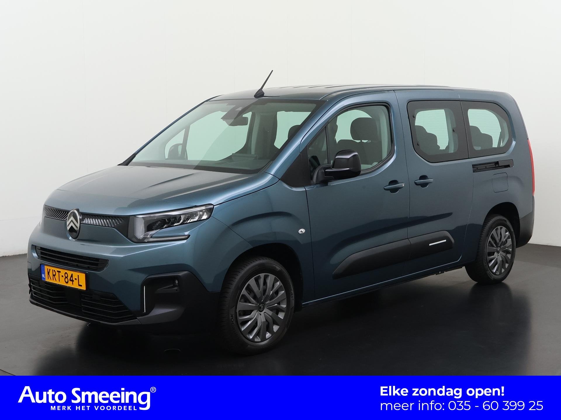 Citroen ë-Berlingo XL 50kWh | SOH 96% | 7 Persoons | Zondag, Gebruikt, Blauw, 7 stoelen, 337 km