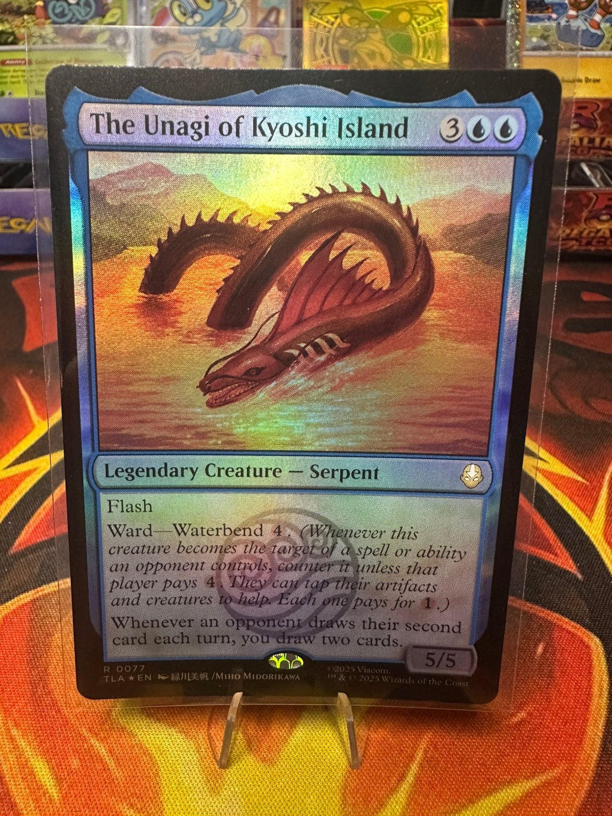 The Unagi of Kyoshi Island Avatar: The Last Airbender, Ophalen of Verzenden, Zo goed als nieuw, Losse kaart, Foil