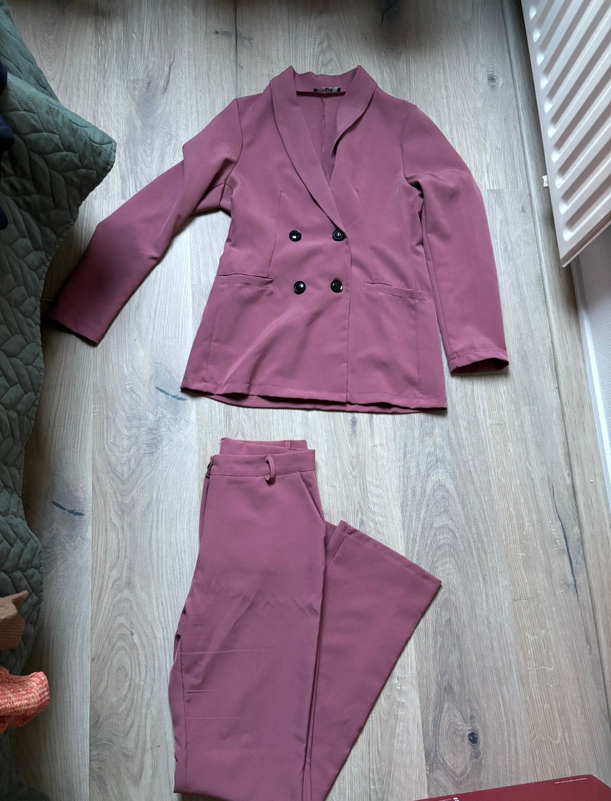 Oud roze pak | maat M, Maat 38/40 (M), Kostuum of Pak, Ophalen of Verzenden, Zo goed als nieuw
