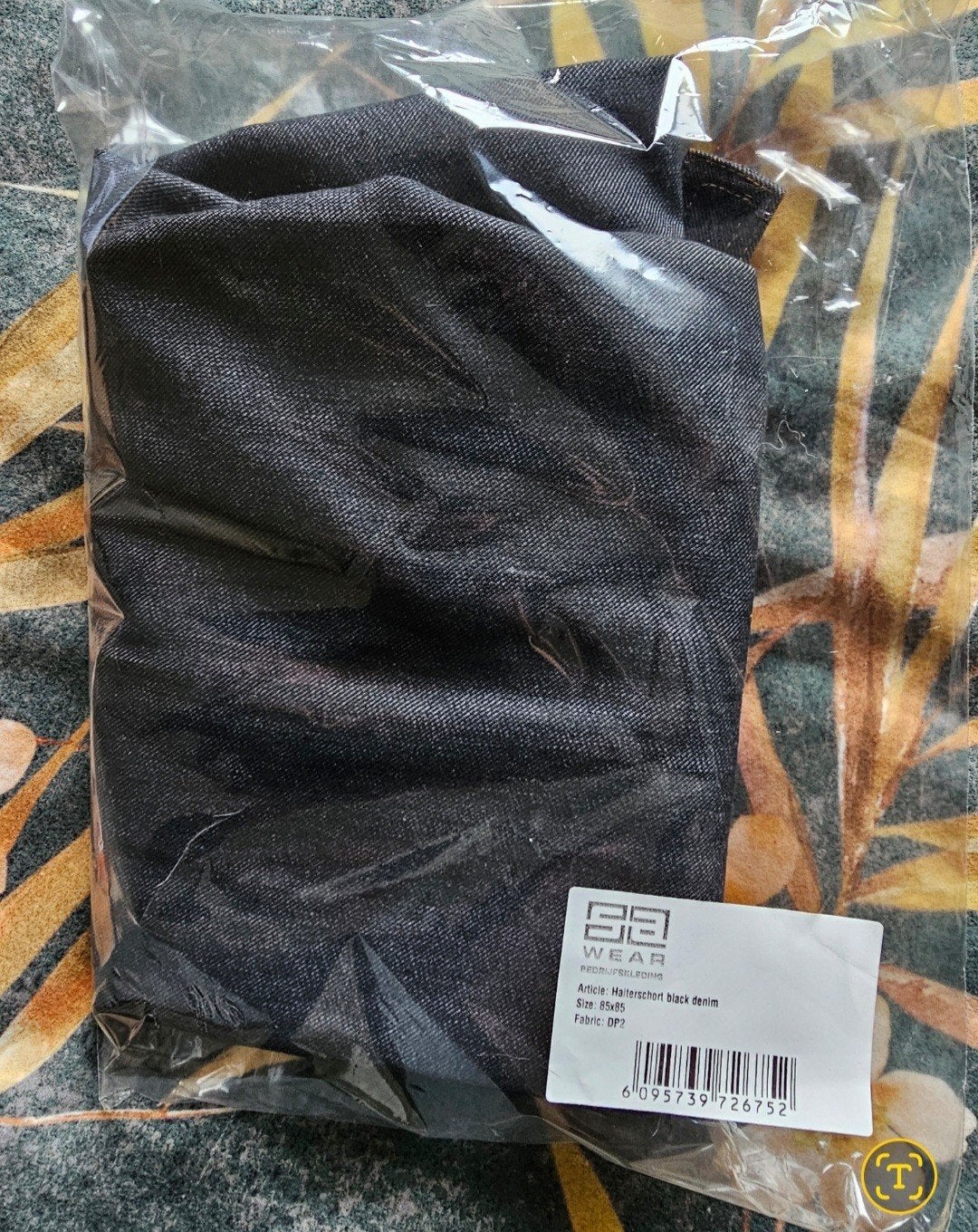 Halter short black denim - Rooi Pannen opleiding, Ophalen of Verzenden, Nieuw, Zwart, Kort