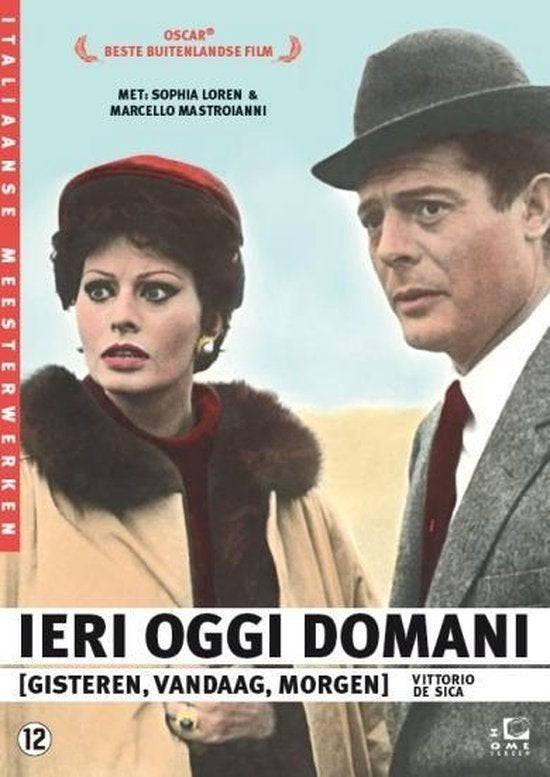 Ieri Oggi Domani met sophia loren, Cd's en Dvd's, Dvd's | Filmhuis, Overige gebieden, Nederlands, Ophalen of Verzenden, Zo goed als nieuw