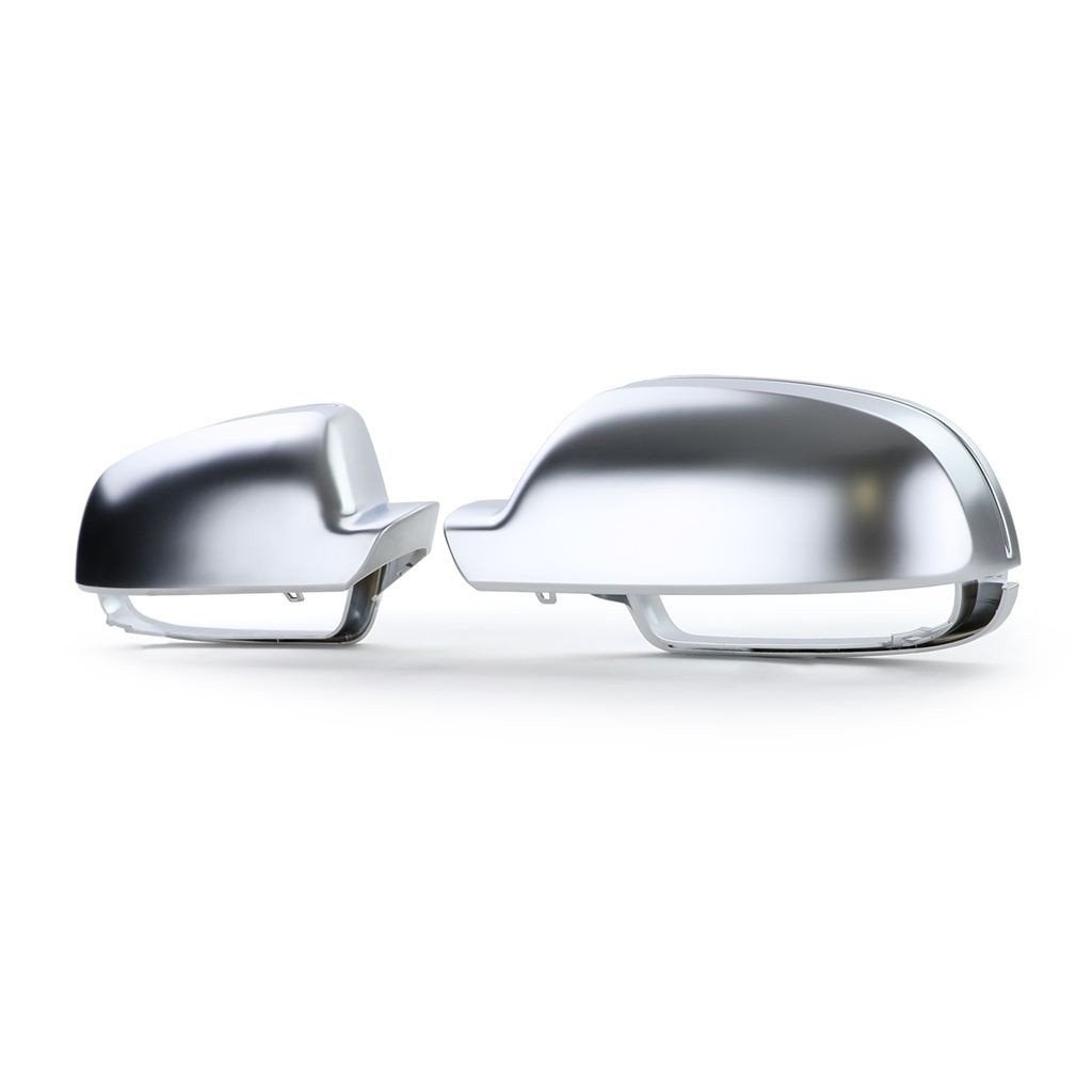 Spiegel Kap Kappen Zilver Rvs Mat Voor Audi A3 8P A4 8K A5 8, Verzenden, Automotive Parts, A.parts@hotmail.nl, Trasmolenlaan 12 3447 GZ Woerden