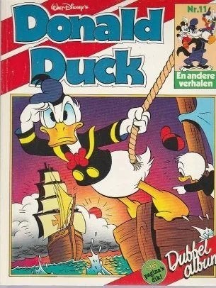 Donald Duck Dubbelalbum 11, Boeken, Eén stripboek, Verzenden, Gelezen