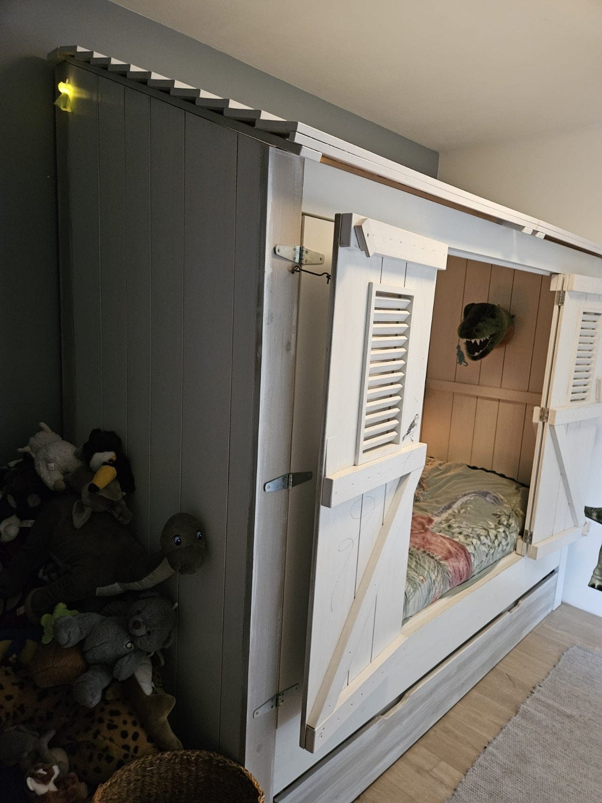 Mooi strandhuis bed inclusief opberg/matraslade, Kinderen en Baby's, Kinderkamer | Bedden, Ophalen, 180 cm of meer, 85 tot 100 cm