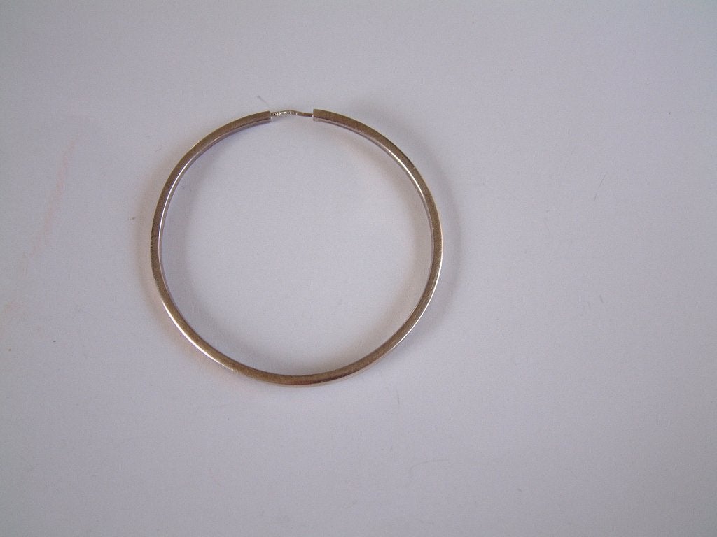 1 zilveren zilver oorbel Creool oorring Merk Casa C + 1, Ophalen of Verzenden, Zo goed als nieuw, Zilver, Zilver