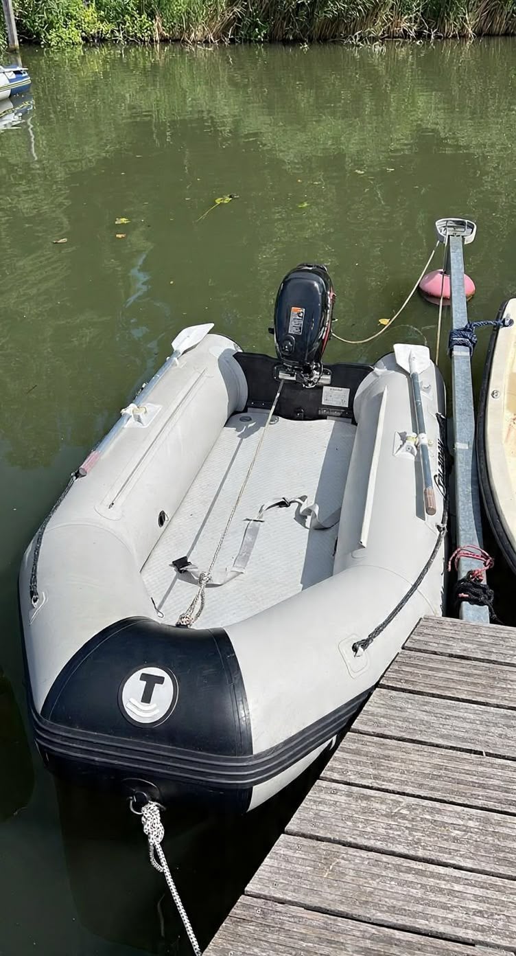 Rubberboot Talamex Aqualine 300 met Suzuki 5 pk 4 takt, Ophalen, Zo goed als nieuw, 3 m, Talamex