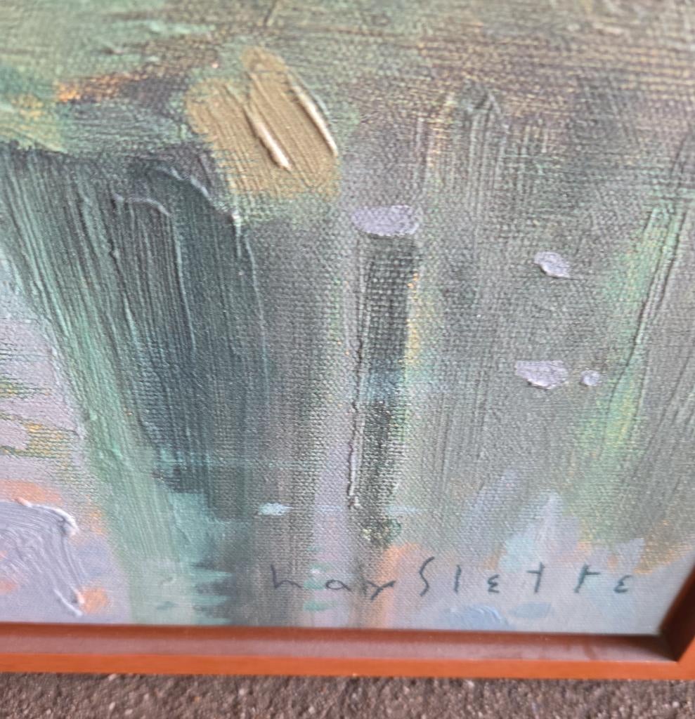 Reproductie schilderij Ikea Hayslette toscane, Huis en Inrichting, Ophalen, 125 cm of meer, Zo goed als nieuw, 75 cm of meer