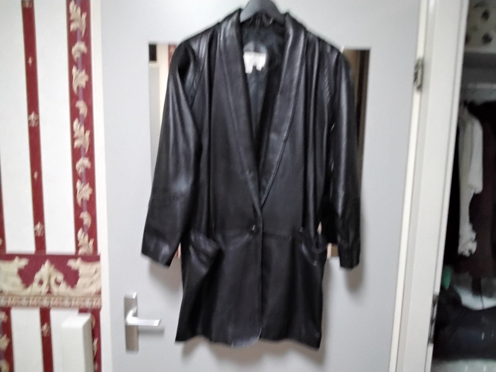 1x mooie leren dames jas maat  L _ XL, Kleding | Dames, Jassen | Zomer, Ophalen, Zo goed als nieuw, Maat 46/48 (XL) of groter
