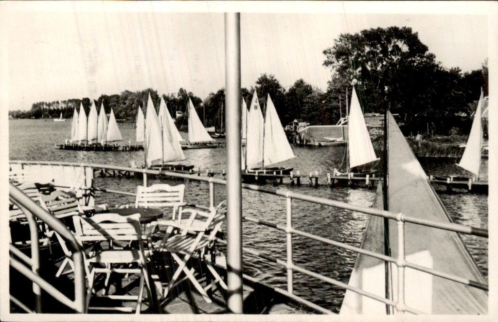 Paterswolde - Hotel Twee Provincien - Meerzicht, Ophalen of Verzenden, 1940 tot 1960, Gelopen, Drenthe