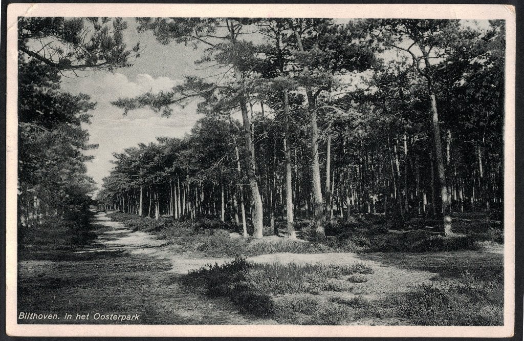 Bilthoven, In het Oosterpark. 1938., Ophalen of Verzenden, 1920 tot 1940, Gelopen, Utrecht