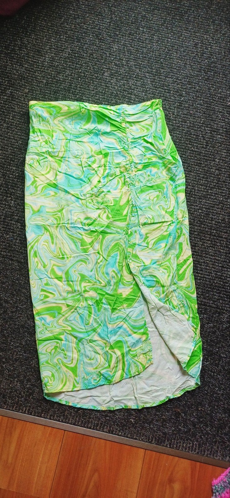 Mooie licht groene turquoise met split, maat 40, Maat 38/40 (M), Ophalen of Verzenden, Zo goed als nieuw, Stradivarius
