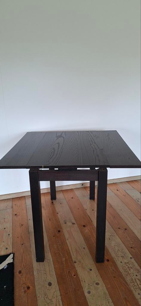 Uitschuiftafel ,donkerbruin, IKEA, Huis en Inrichting, Ophalen, Gebruikt, 75 cm of meer, 60 cm of meer