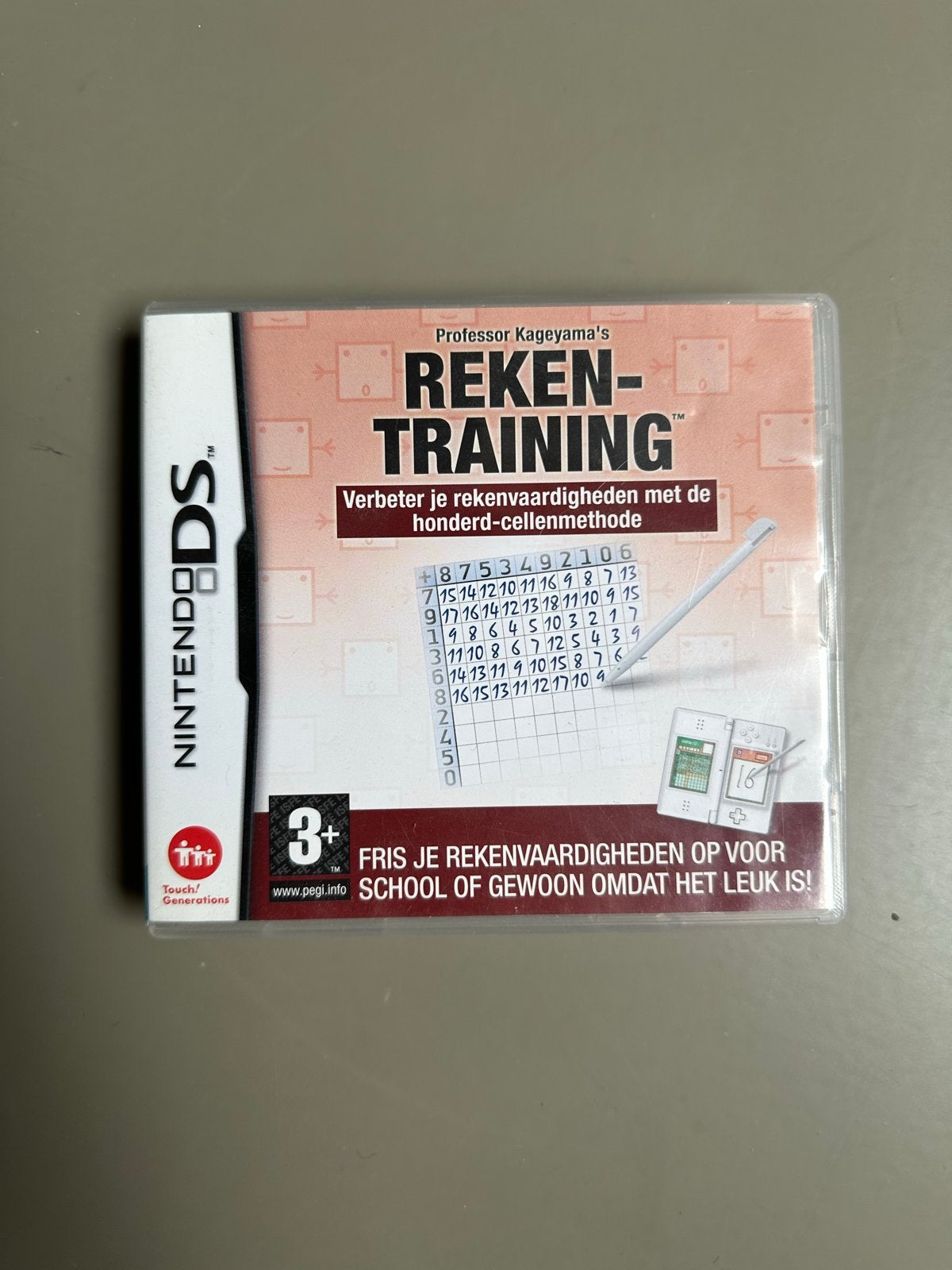 Professor Kageyama's Rekentraining Nintendo DS, Puzzel en Educatief, 1 speler, Ophalen of Verzenden, Zo goed als nieuw