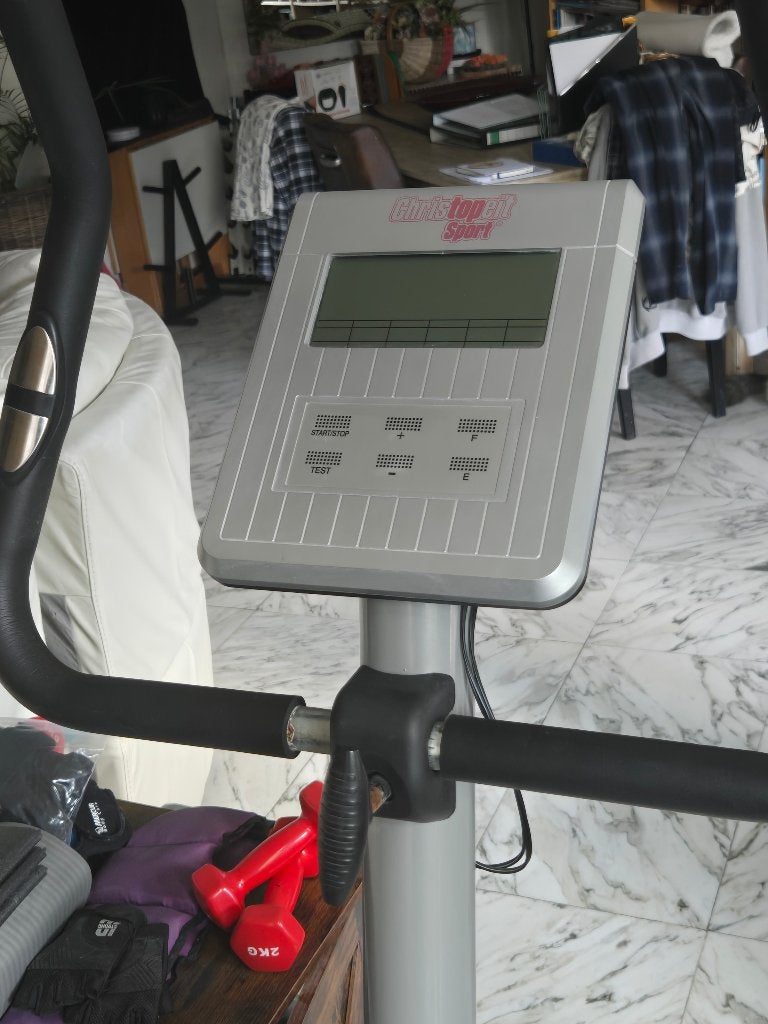 Christopeit Sport Hometrainer met intervalprogramma's, Ophalen, Zo goed als nieuw, Metaal, Benen