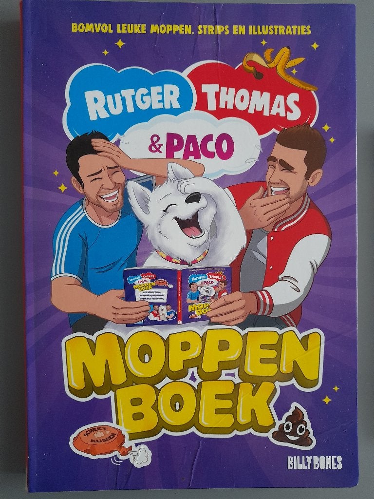 ​Moppenboek Rutger, Thomas en Paco, Ophalen of Verzenden, Zo goed als nieuw, Fictie algemeen
