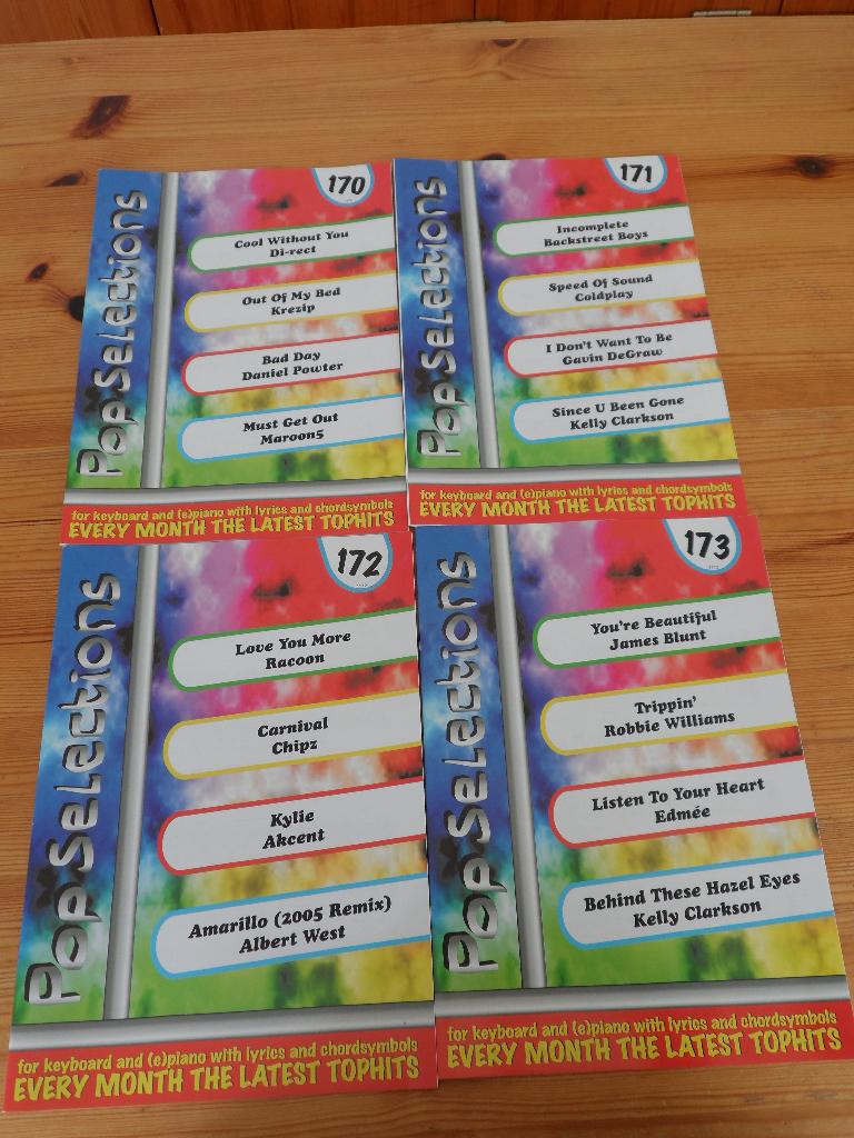 Pop Selections 170 t/m 174 / 176 / 177 / 178 / 179, Muziek en Instrumenten, Bladmuziek, Nieuw, Ophalen of Verzenden, Keyboard