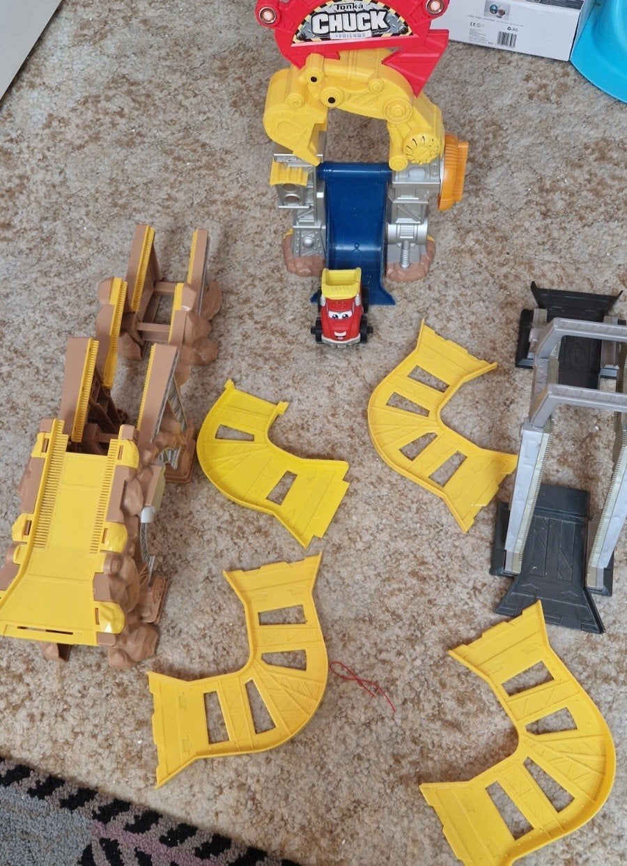 Tonka Chuck Racebaan met accessoires, Ophalen of Verzenden