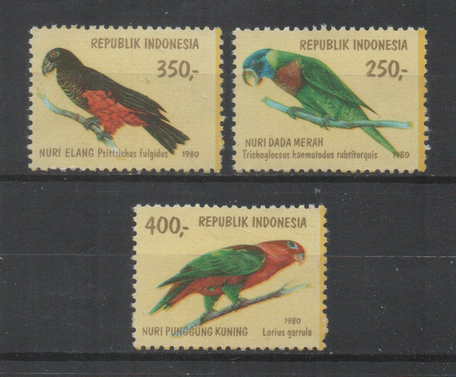 A3 Indonesie 26/28 postfris Vogels, Ophalen of Verzenden, Postfris, Dier of Natuur