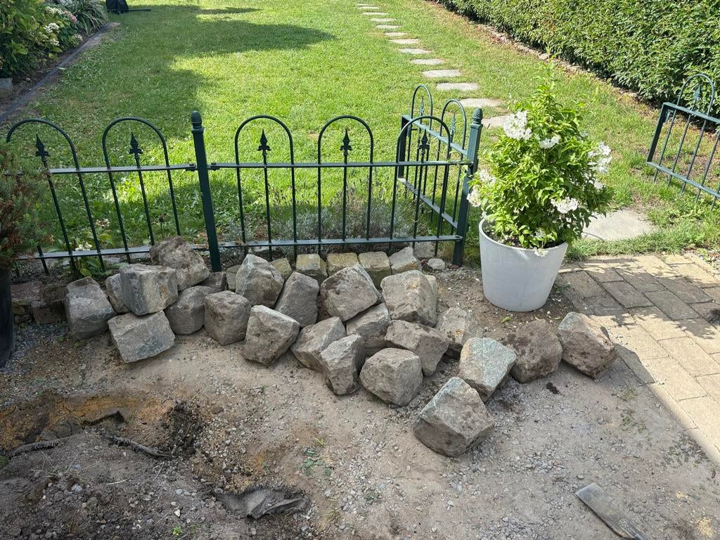 Partij kinderkopjes - Gebruikt, Tuin en Terras, Grind, Keien en Split, Gebruikt, Kei, Grijs, Ophalen