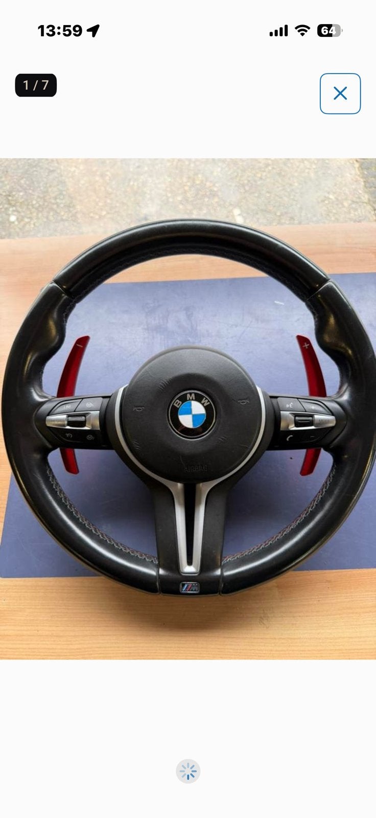 Net BMW M5 multifunctioneel stuurwiel FLIPPERS+AIRBAG!, Ophalen, BMW
