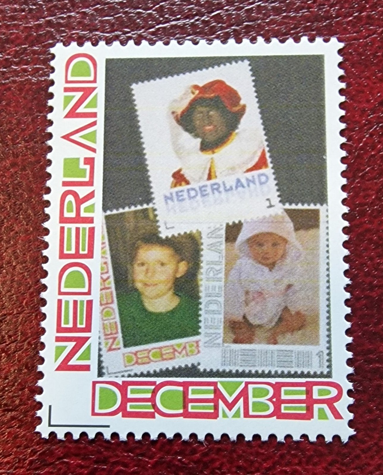 kv298 persoonlijke December postzegel met Sinterklaas en ki, Ophalen of Verzenden, Na 1940, Postfris
