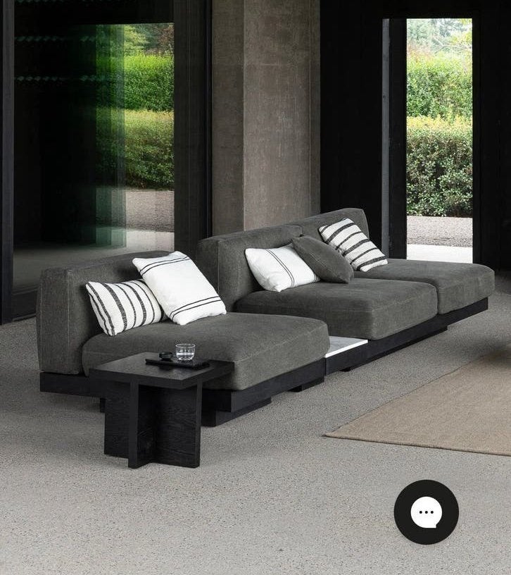 Serax – Rudolph Sofa – Black Design: Vincent van Duysen, 100 tot 125 cm, Driepersoons, Ophalen of Verzenden, Zo goed als nieuw